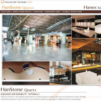 Hanwha Surfaces contracts to launch new website